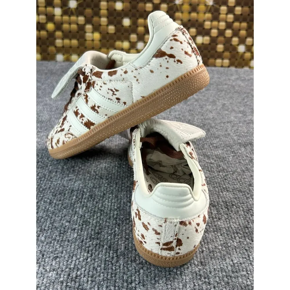 Adidas Samba LT W Cow Print Pony Hair Mary Jane Shoes Women's 5.5 - Picture 2 of 11